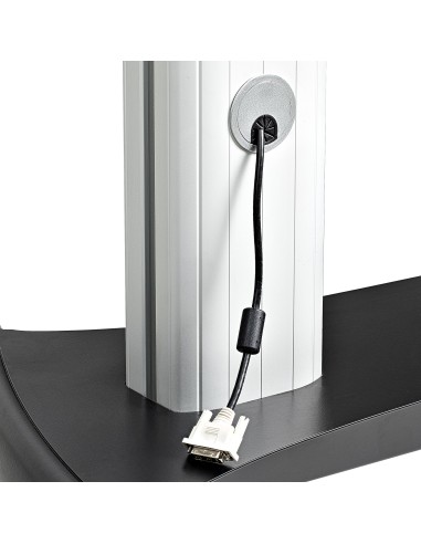 STNDMTVDUO soporte para TV 152,4 cm (60") Negro, Plata