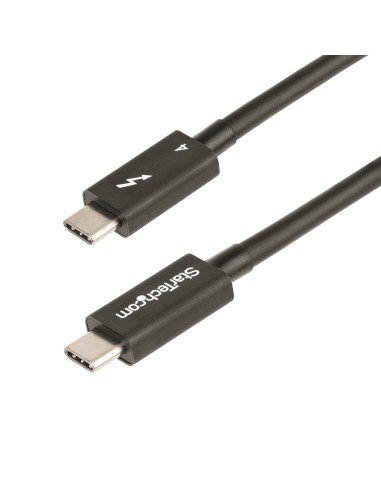 Cable de 1m Thunderbolt 4 - 40Gbps - PD 100W - Vídeo 4K/8K - Cable Thunderbolt 4 con Certificación Intel - Compatible con USB4/T