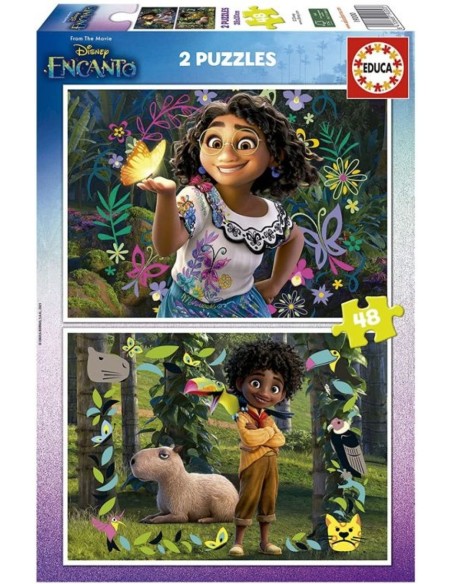 2 PUZZLES DE 48 PIEZAS ENCANTO DISNEY