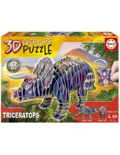 CREATURE PUZZLE 3D TRICERATOPS