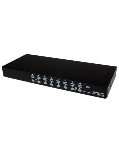 Conmutador Switch KVM 1U OSD y Cables 16 puertos USB A Vídeo VGA HD15