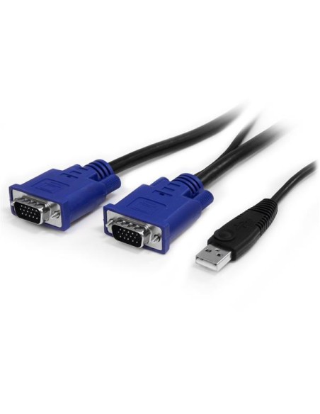 Conmutador Switch KVM 1U OSD y Cables 16 puertos USB A Vídeo VGA HD15