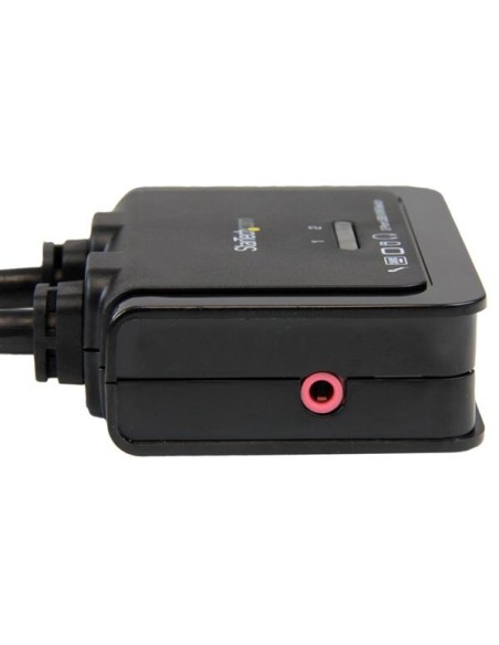 Conmutador Switch KVM 2 puertos HDMI USB Audio con Cables Integrados - 1080p Conmutador Switch KVM 2 puertos HDMI USB Audio con Cables Integrados - 1080p