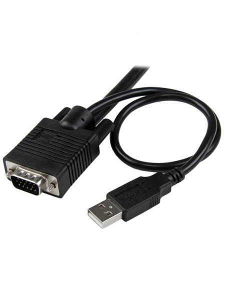Switch Conmutador KVM de Cable con 2 Puertos VGA USB Alimentado por USB con Interruptor Remoto Switch Conmutador KVM de Cable con 2 Puertos VGA USB Alimentado por USB con Interruptor Remoto