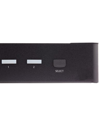 Switch Conmutador KVM de 2 Puertos HDMI 2.0 4K para 1 Monitor - Vídeo de 4K y 60Hz Ultra HD - HDR - Hub Ladrón USB 3.0 de 2 Pue