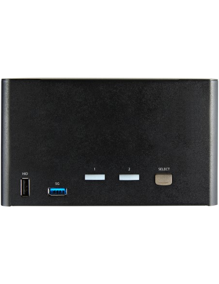 Switch Conmutador KVM de 2 Puertos DisplayPort 1.2 para 4 Monitores - DP HDR UHD 4K de 60Hz - Hub Ladrón de 2 Puertos USB 3.0 ( Switch Conmutador KVM de 2 Puertos DisplayPort 1.2 para 4 Monitores - DP HDR UHD 4K de 60Hz - Hub Ladrón de 2 Puertos USB 3.0 (