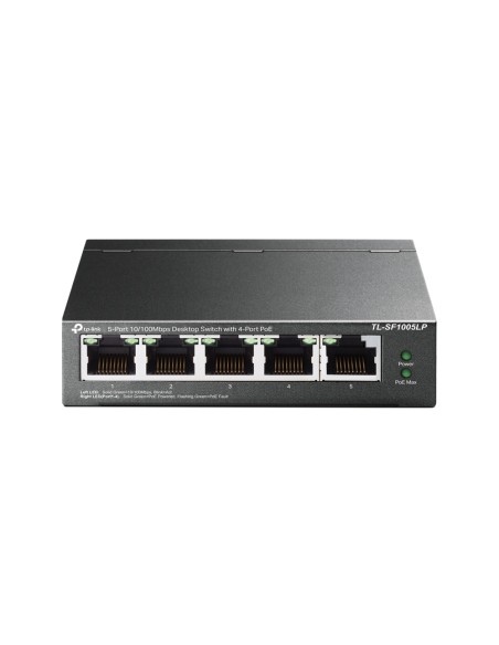 TL-SF1005LP switch No administrado Fast Ethernet (10/100) Energía sobre Ethernet (PoE) Negro