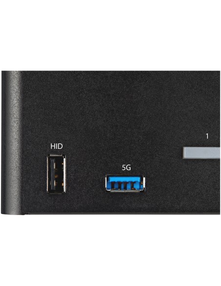 Switch Conmutador KVM de 2 Puertos DisplayPort 1.2 para 4 Monitores - DP HDR UHD 4K de 60Hz - Hub Ladrón de 2 Puertos USB 3.0 ( Switch Conmutador KVM de 2 Puertos DisplayPort 1.2 para 4 Monitores - DP HDR UHD 4K de 60Hz - Hub Ladrón de 2 Puertos USB 3.0 (