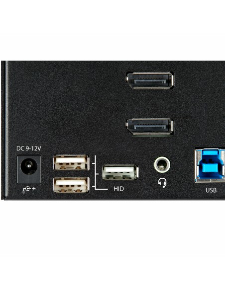 Switch Conmutador KVM de 2 Puertos DisplayPort 4K para 3 Monitores - Vídeo de 4K y 60Hz Ultra HD - HDR - Hub Ladrón USB 3.0 de  Switch Conmutador KVM de 2 Puertos DisplayPort 4K para 3 Monitores - Vídeo de 4K y 60Hz Ultra HD - HDR - Hub Ladrón USB 3.0 de