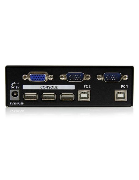 Conmutador Switch Profesional KVM 2 Puertos Vídeo VGA - USB - Hasta 1920x1440 Conmutador Switch Profesional KVM 2 Puertos Vídeo VGA - USB - Hasta 1920x1440