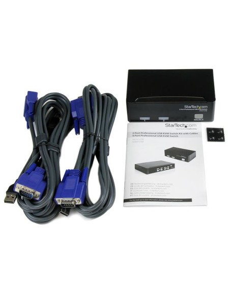 Conmutador Switch Profesional KVM 2 Puertos Vídeo VGA - USB - Hasta 1920x1440 Conmutador Switch Profesional KVM 2 Puertos Vídeo VGA - USB - Hasta 1920x1440