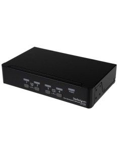 Conmutador Switch KVM 4 puertos Vídeo DisplayPort DP Hub Concentrador USB 2.0 Audio - 2560x1600 2