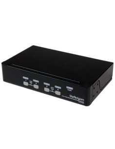 Conmutador Switch KVM 4 Puertos de Vídeo VGA USB 2.0 - 1U Rack Estante 2