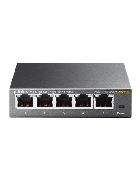 TL-SG105E Gestionado L2 Gigabit Ethernet (10/100/1000) Negro