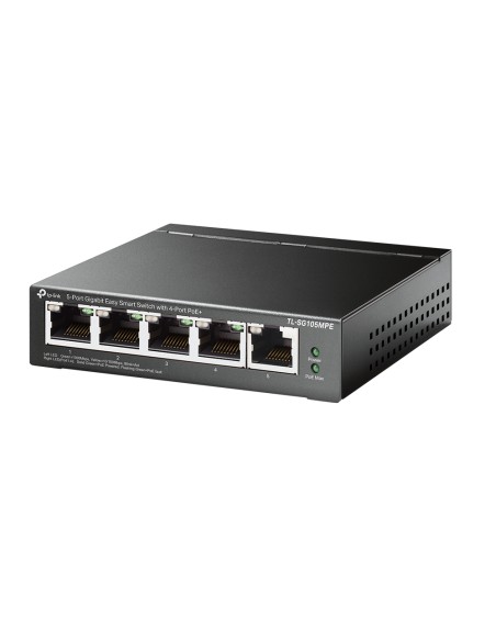 TL-SG105MPE switch L2 Gigabit Ethernet (10/100/1000) Energía sobre Ethernet (PoE) Negro