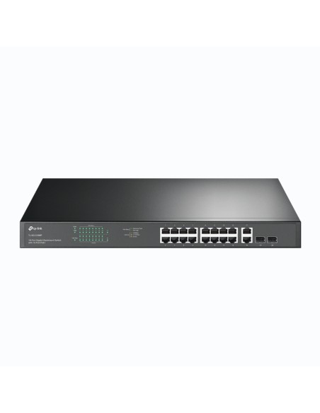 TL-SG1218MP switch No administrado Gigabit Ethernet (10/100/1000) Energía sobre Ethernet (PoE) 1U Negro