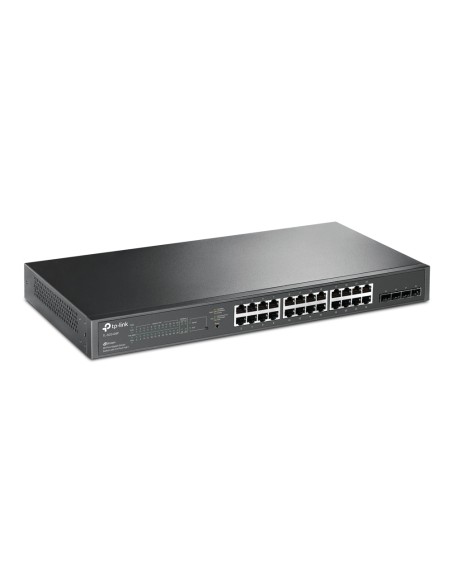 JetStream TL-SG2428P switch Gestionado L2/L2+ Gigabit Ethernet (10/100/1000) Energía sobre Ethernet (PoE) 1U Negro