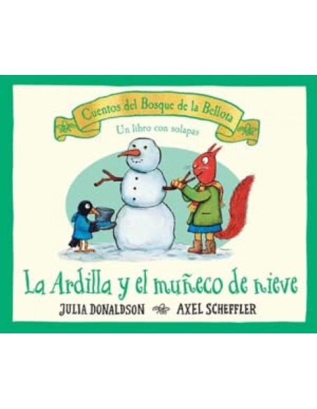 La ardilla y el muneco de nieve