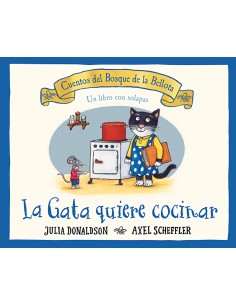 La gata quiere cocinar
