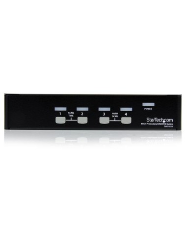Conmutador Switch Profesional KVM 4 Puertos Vídeo VGA - USB - Hasta 1920x1440