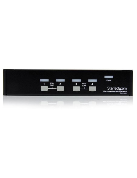 Conmutador Switch Profesional KVM 4 Puertos Vídeo VGA - USB - Hasta 1920x1440 Conmutador Switch Profesional KVM 4 Puertos Vídeo VGA - USB - Hasta 1920x1440