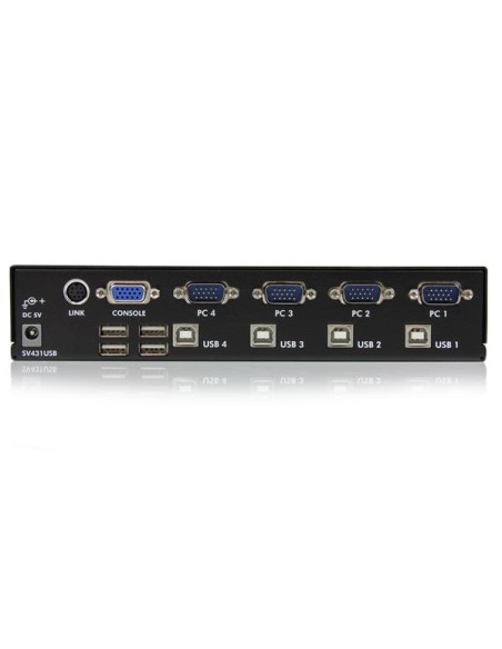 Conmutador Switch Profesional KVM 4 Puertos Vídeo VGA - USB - Hasta 1920x1440 Conmutador Switch Profesional KVM 4 Puertos Vídeo VGA - USB - Hasta 1920x1440