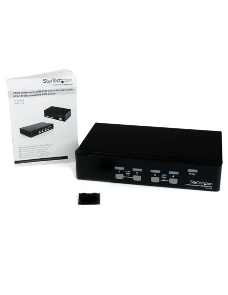 Conmutador Switch Profesional KVM 4 Puertos Vídeo VGA - USB - Hasta 1920x1440 Conmutador Switch Profesional KVM 4 Puertos Vídeo VGA - USB - Hasta 1920x1440