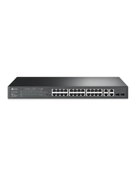 JetStream TL-SL2428P switch Gestionado L2 Fast Ethernet (10/100) Energía sobre Ethernet (PoE) 1U Negro