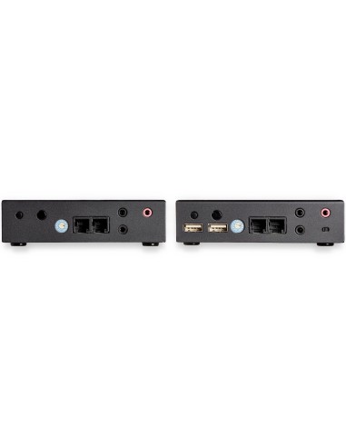 Extensor KVM HDMI KVM por IP - HDMI 4K 30Hz y USB 2.0 por IP, LAN o Ethernet CAT5e/CAT6 (100m/330ft) - Kit Extensor para Transm