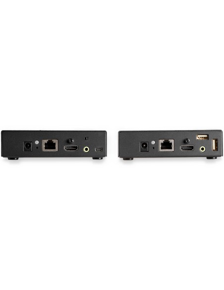 Extensor KVM HDMI KVM por IP - HDMI 4K 30Hz y USB 2.0 por IP, LAN o Ethernet CAT5e/CAT6 (100m/330ft) - Kit Extensor para Transm