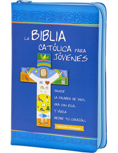 BIBLIA CATOLICA PARA JOVENES DOS TINTAS SIMIL CREMALLERA