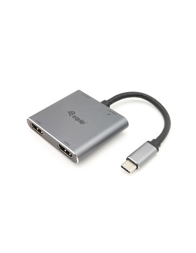 Adaptador USB-C 4 en 1 Dual HDMI, USB 3.0, 100W USB PD