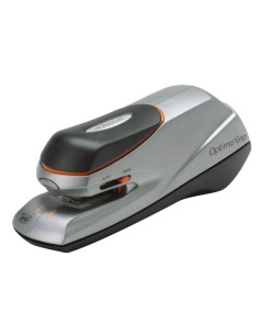 Grapadora Optima Grip eléctrica plateada/negra