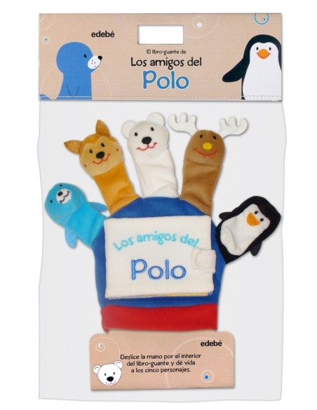 Mis amigos del polo libro guante con titeres de dedo