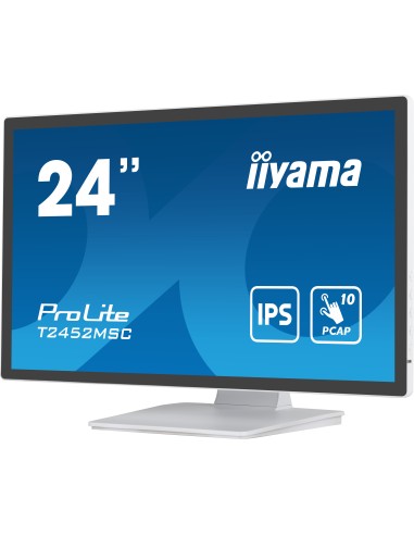 ProLite pantalla para PC 60,5 cm (23.8") 1920 x 1080 Pixeles Full HD LCD Pantalla táctil Multi-usuario Blanco