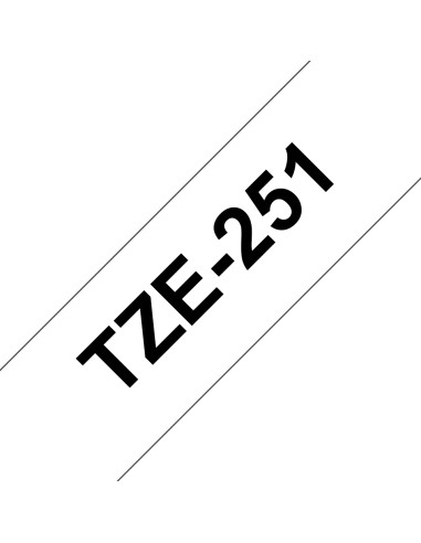 TZE-251 cinta para impresora de etiquetas Negro sobre blanco