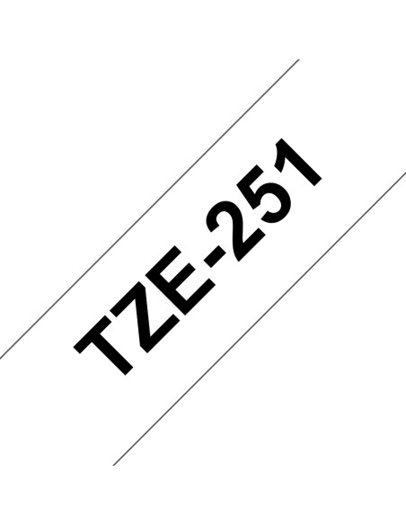 TZE-251 cinta para impresora de etiquetas Negro sobre blanco