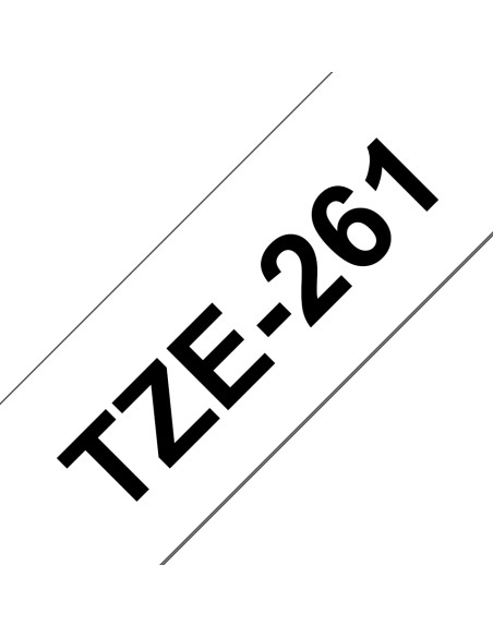 TZE-261 cinta para impresora de etiquetas Negro sobre blanco TZ