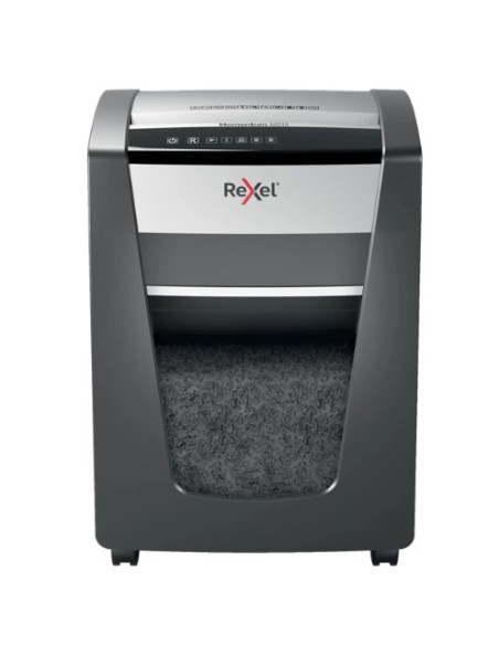 Momentum X420 triturador de papel Corte cruzado Negro, Plata