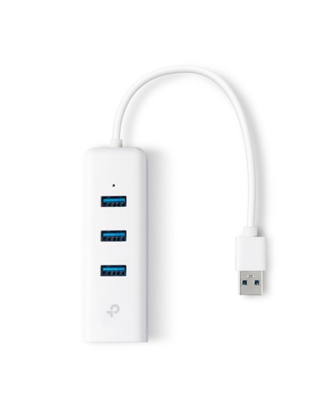 UE330 base para portátil y replicador de puertos Alámbrico USB 3.2 Gen 1 (3.1 Gen 1) Type-A Blanco