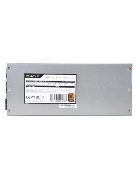Fuente de Alimentación 2U 600W 80 Plus Bronce