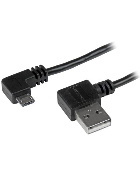 Cable de 1m Micro USB con conector acodado a la derecha