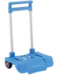 Carro portamochilas plegable 605 azul celeste safta