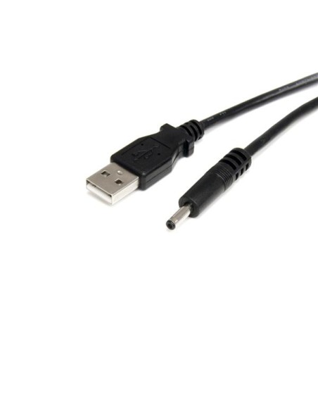 Cable Adaptador de Alimentación de 90cm USB a Conector Coaxial Tipo H 5V DC - Macho a Macho