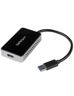 Adaptador de Vídeo Externo USB 3.0 a HDMI con Hub USB 1 Puerto - Tarjeta Gráfica Cable - 1080p
