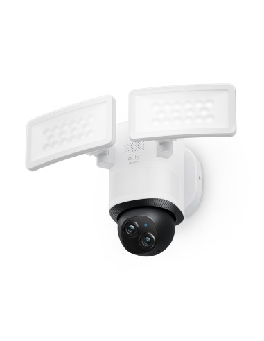 Security Floodlight Camera E340 con cable, giro de 360° e inclinación, grabación ininterrumpida, Wi-Fi de doble banda, 2000 lúm