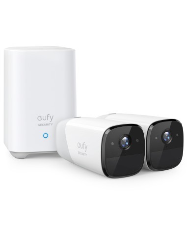 Camaras de Vigilancia eufyCam 2 Pro, 2K Cámara IP Exterior, 365 días de batería, Compatible con HomeKit, protección IP67, visió