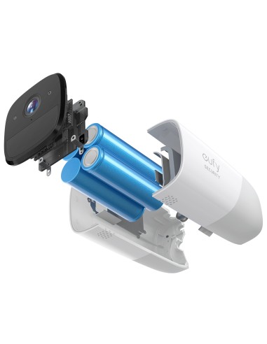 Camaras de Vigilancia eufyCam 2 Pro, 2K Cámara IP Exterior, 365 días de batería, Compatible con HomeKit, protección IP67, visió