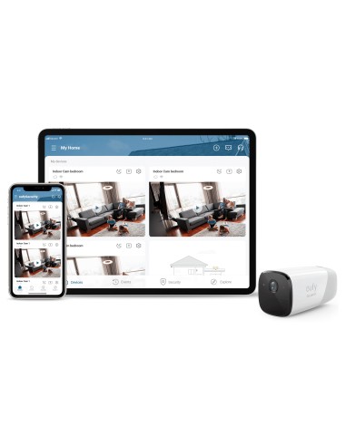 Camaras de Vigilancia eufyCam 2 Pro, 2K Cámara IP Exterior, 365 días de batería, Compatible con HomeKit, protección IP67, visió