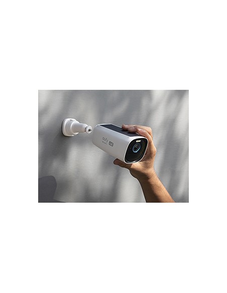 Kit de 2 cámaras eufyCam 3 de Security, cámara de seguridad 4K con panel solar integrado, IA de reconocimiento facial, cámara d